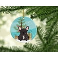 thumbnail image 2 of Merry Christmas Tree French Bulldog Brindle Ceramic Ornament, 2 of 3