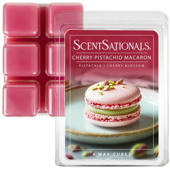 Cherry Pistachio Macaron Scented Wax Melts, Scentsationals, 2.5 oz
