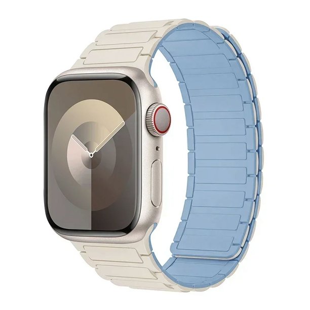 Correa de bucle magnético para Apple watch S10 46mm 42mm 40mm 41mm 45mm 44mm 49mm correa de silicona para lWatch Series Ultra 2 9 8 7 6 5 4