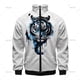 thumbnail image 3 of Chaqueta de manga larga con estampado de tigre en 3D para hombre y mujer, estilo vintage, con solapa y cremallera, unisex, de gran tamaño, 2024, 3 of 5