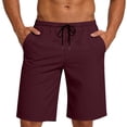 thumbnail image 6 of KyCheLot Mens Swim Trunks Board Shorts Basic Solid Color Elastic Waist Quick Dry Straigh Leg Summer Beach Short, 6 of 7