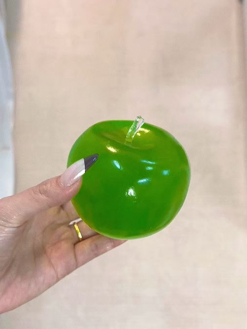 Big Apple Stress Ball Apple Fidget Toy Non-Bounce Squeeze Ball ASMR Sensory Toy Anti-Stress Toys for Kids and Adults Hand Exercise
