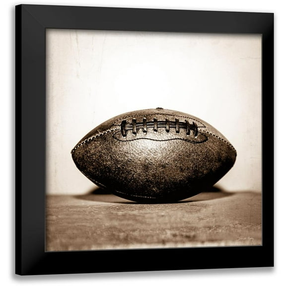 Rigsby, Jennifer 12x12 Black Modern Framed Museum Art Print Titled - Vintage Football