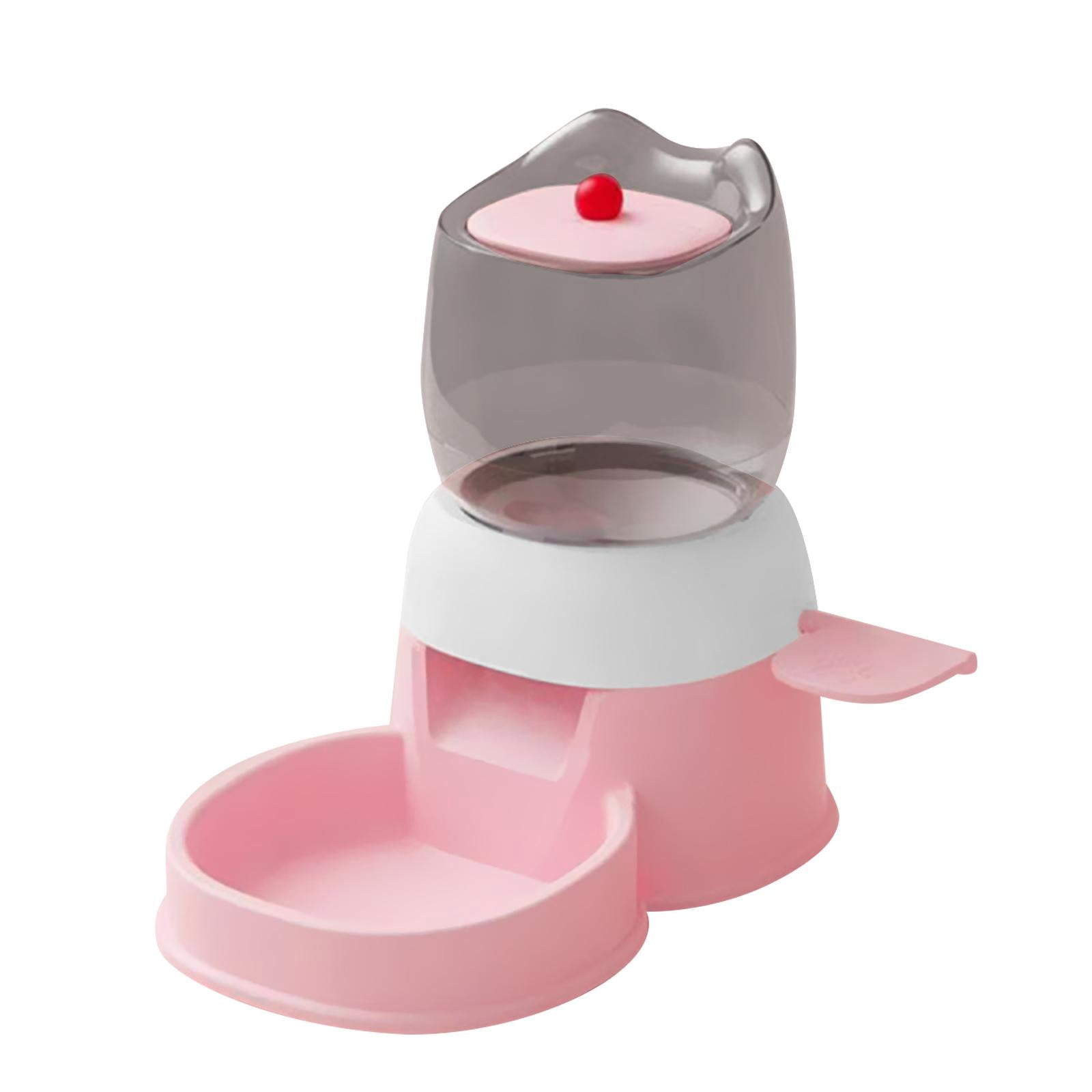 Bvdfgk Automatic Pet Feeder 2L Dispenser Cat Food Water Dispenser for Dog Puppy Cat pink