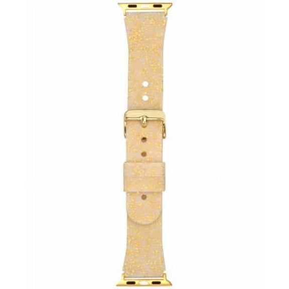 INC Interchangeable Strap for Smartwatch, Compatible with 33mm Apple Classic Watch Series 1, Series 2, Series 3, Gold Sparkles