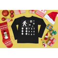 thumbnail image 5 of Old Glory Womens Sasquatch Festive Blocks Ugly XMAS Sweater Long Sleeve T Shirt, 5 of 6