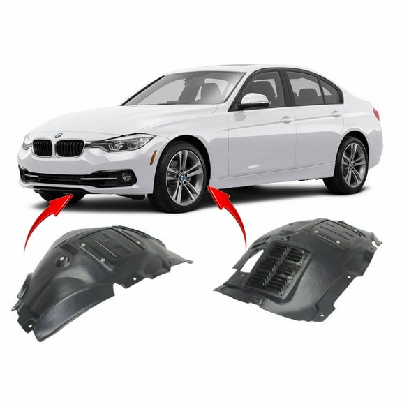 DCP Set of 2 Fender Liners for BMW 3 Series 2013-2018 BM1248130 BM1249130