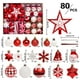 thumbnail image 3 of Bolas decorativas navideñas, 80 piezas, juego de adornos para árbol de Navidad, adornos navideños, adornos para árbol de Navidad, adornos navideños para exteriores, decoraciones navideñas, decoración, 3 of 9