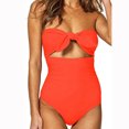 thumbnail image 2 of Clearance! Hontri Swimwears Tankinis Set Piece Bikini Plus Sets Push Swimsuit Women up Beachwear Size One Swimwears Tankinis Set Orange,Xxl, 2 of 5