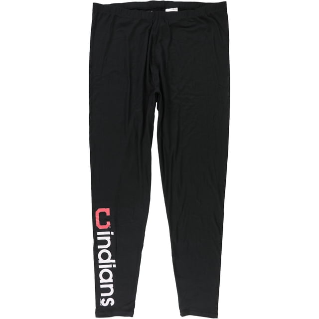 G-III Leggings casuales de los Indios de Cleveland para mujer, negro, grande
