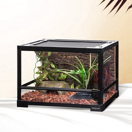 REPTI-ZOO Knock-down Glass Terrarium 18×18×12.6 Inches