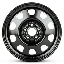 New OEM Replacement Wheel 17x6.5 in for 2006-2017 Jeep Compass Painted Black 17 inch Steel Rim