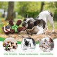 thumbnail image 4 of Juguete de peluche 4 en 1 para perros para el aburrimiento, juguete masticable suave para cachorros con dispensador de golosinas, juguete interactivo chirriante para perros durante 8 semanas de dentición para perros pequeños y medianos (perezoso marrón) Sincero Electrónica, 4 of 5
