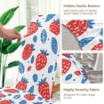 thumbnail image 5 of Yayeee 2 Pack Dining Chair Covers Stretch Parson Chairs Slipcovers Seat Protector, Playful Strawberries, 5 of 6