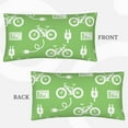 electric bicycle Pillow Cases Queen Envelope Closure Pillow Covers