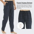 thumbnail image 3 of YUSHOW Men's Flannel Pajama Pants with Pockets, Cotton Soft Plaid Loungewear, Size 2XL, 3 of 7