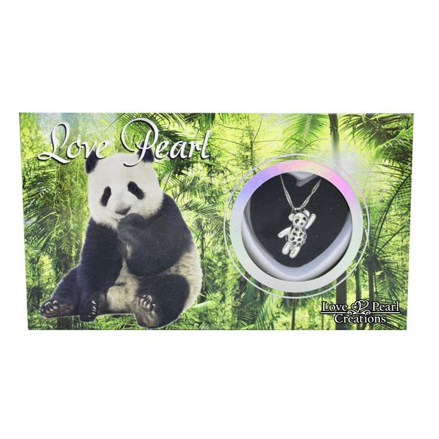 Panda Love Pearl Creations Animals DIY Freshwater Pearl Stainless Steel Necklace Kit