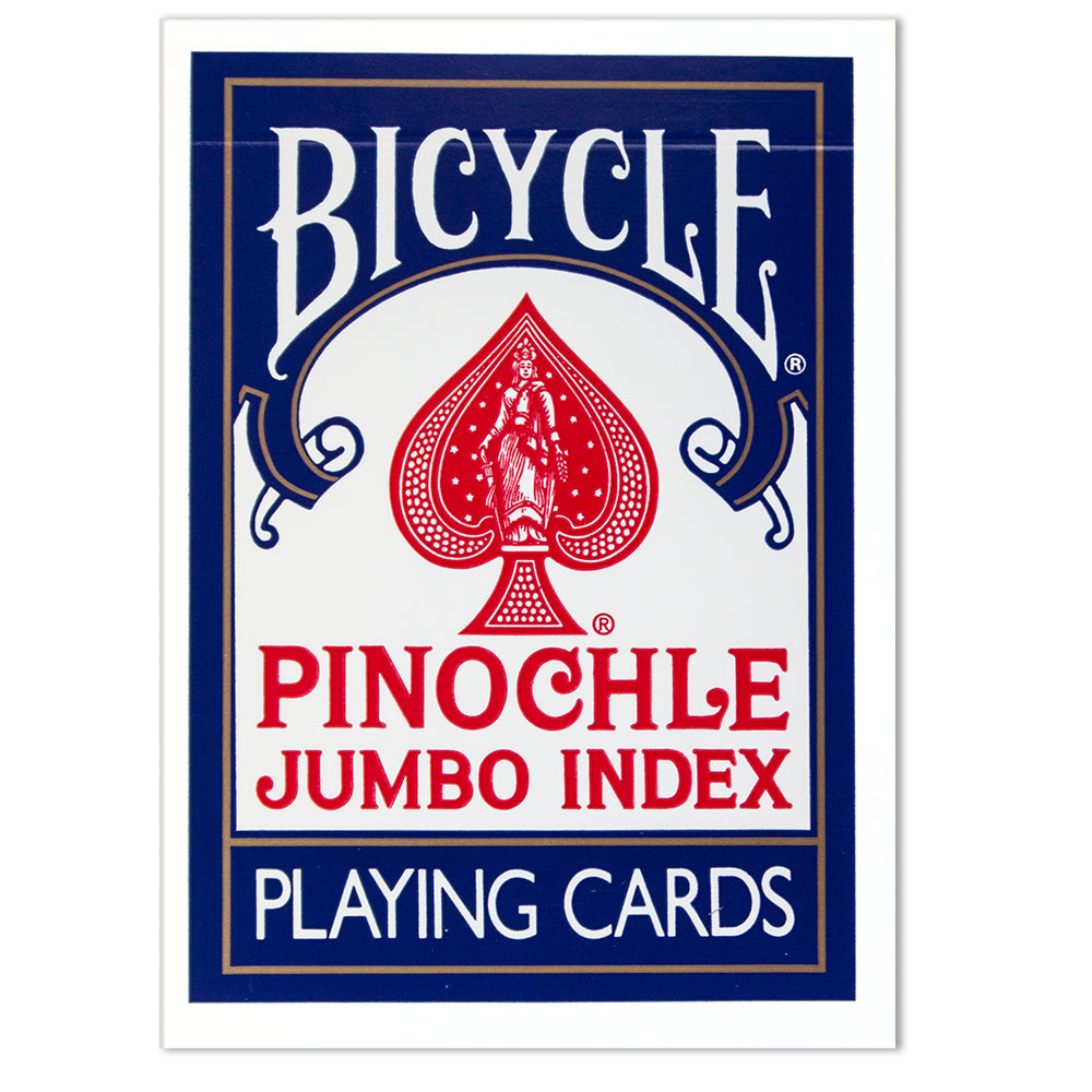 12 Decks of Bicycle Pinochle Jumbo Red & Blue