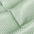 thumbnail image 6 of Exclusivo Mezcla 100% Cotton Waffle Throw Blanket for Couch, Sofa, Lightweight and Breathable Gauze Muslin Blanket for Summer, Moisture-Wicking, Home Decor, 50"x70", Sage Green, 6 of 7