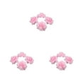 thumbnail image 2 of ZheElen 50pieces DIY Crafts Made Easy With Fabric In Multiple Colors Realistic Appearance Fiber Wide Application Soft Texture Pink 4.5cm 3Set, 2 of 6