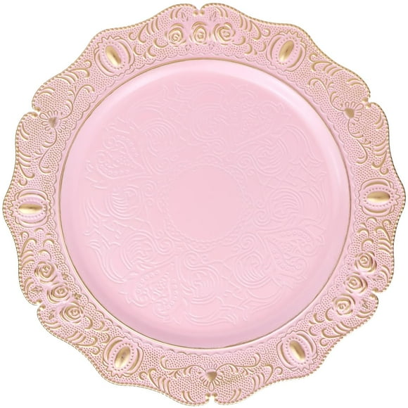 Pink Charger plates