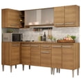 thumbnail image 1 of Cocina Integral Completa Esquinera 293cm Emilly Point Madesa 03 - Marrón Madesa GCEM293003, 1 of 9