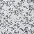 thumbnail image 7 of Jacob Alexander Men's Woven Bold Vine Pattern Regular Neck Tie - Silver, 7 of 7