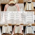 thumbnail image 3 of Child Girls Long Sleeve Shirts Soft & Cozy Pullover Tee Color Block Shirts for Girls Daily School Cute Tops Girls Shirts Size 3-4T, 3 of 7