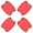 Red, variant on 4Pcs Car Door Handle Protective Films,Universal 3D Carbon Fiber Car Door Handle Paint Protection Film for Grip Recesses(S)