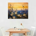 thumbnail image 2 of Chilfamy Canvas Prints Wall Art Fall Decor Sunset Daisy 20x16in 20x16in, 2 of 3