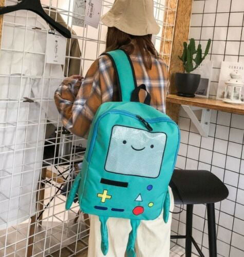 Canvas Backpack Anime Adventure Time Beemo BMO Kawaii Book Bag Backpack