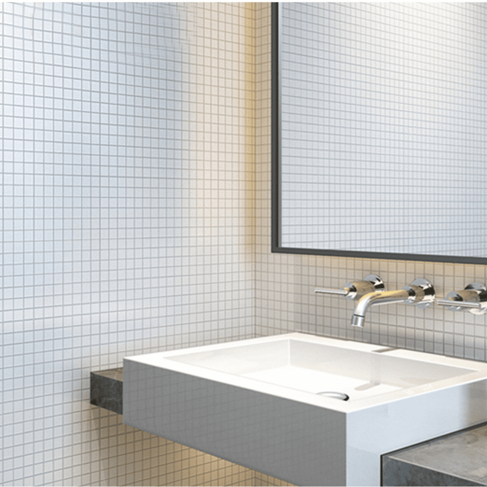The Tile Life Cube White Matte Porcelain Mosaic Floor & Wall Tile, 12 x 12 in, 10-Piece