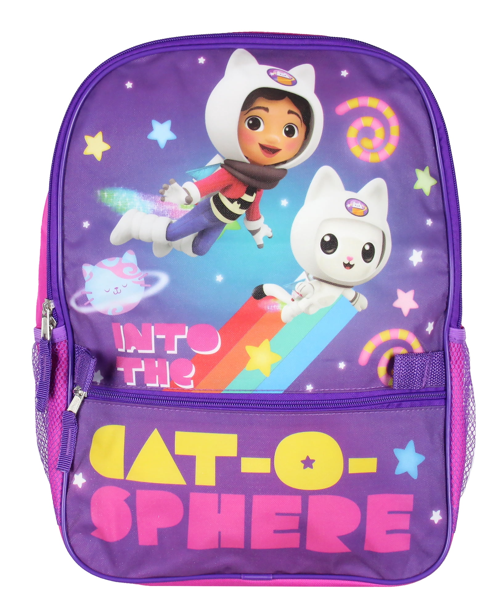Gabby's Doll House 2 Piece School Travel Backpack Set For Girls With Detachable Insulated Lunch Box