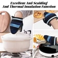 thumbnail image 7 of Non-Slip Mini Oven Mitts With Duck Beak Design Are Easy To Take Off And Wear And Easy To Hang For Oven Pot Tripod Barbecue Casserole Darkblue Stripe_4 2pcs, 7 of 7