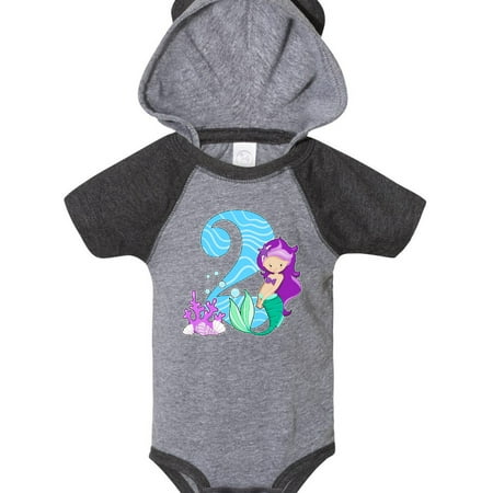 

Inktastic Second Birthday Mermaid Gift Baby Girl Bodysuit