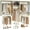 White Oak, variant on iSunirm 36" - 96" Wall Closet System, 8FT Heavy Duty Closet Organizer with 5 Hanging Rods & 3 Storage Shelves, Reversible Wood Clothing Rack for Home, Cut Be Cut to Fit, Max Load 1200 LBS, White Oak