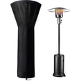thumbnail image 1 of Waterproof Patio Heater Covers with Zipper, Round Outdoor Heater Covers (H89 x D33 x 19in, Black), 1 of 5