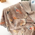 thumbnail image 2 of Owl Throw Blanket Queen Size 80'' x 90'', Soft Cozy Warm Throw Blanket for Bed/Couch/Sofa/Camping, Great Gift for Women's Day,Mother's Day,Father's Day,Thanksgiving,Christmas,Hallows' Day, 2 of 9