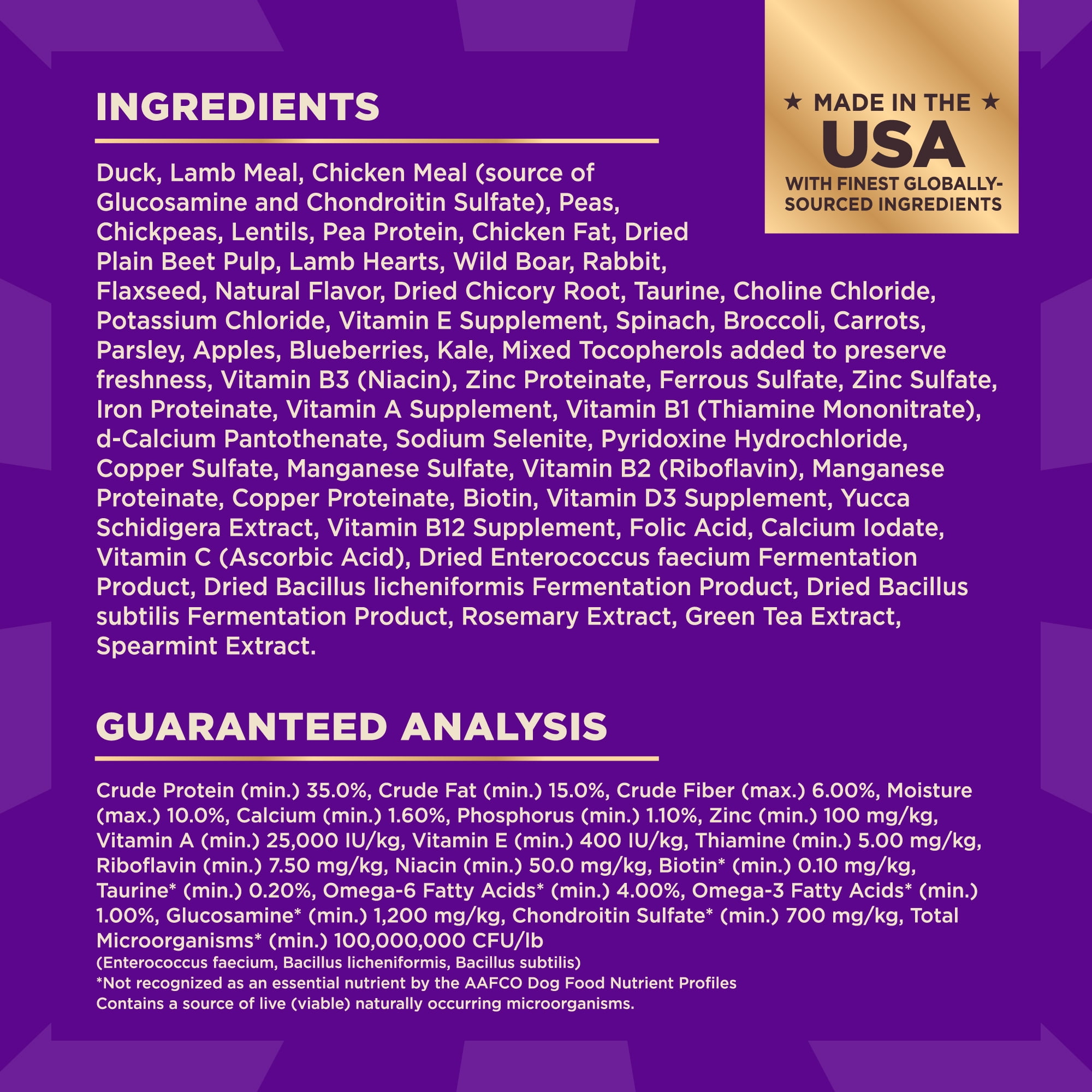 Wellness CORE+ Dry Dog Food with Freeze Dried Pieces, Grain Free, High Protein, Natural, Wild Game Duck, Lamb, Wild Boar, & Rabbit Recipe, (10-Pound Bag)