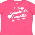 thumbnail image 4 of Inktastic I'm Grandma's Favorite with Arrow and Hearts Boys or Girls Toddler T-Shirt, 4 of 5