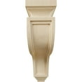 thumbnail image 2 of Ekena Millwork 4"W x 8 1/2"D x 13"H Hollow Back Corbel, Rubberwood, 2 of 4