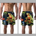 thumbnail image 3 of luoweisi Men's Beach Shorts Quick Dry Swim Trunks with Mesh Lining Frog L, 3 of 5