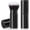 Black, variant on Retractable Makeup Brush, Kabuki Foundation Makeup Brushes Travel with Handle for Blending Liquid, Blush, Bronzer, Cream, Sunscreen,