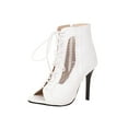 thumbnail image 2 of Sandalias ahuecadas de leopardo con punta abierta informales con cordones de verano para mujer, zapatos de tacón alto, botines de moda Wmkox8yii  hfjk3381, 2 of 6