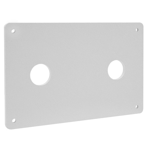 RecPro RV Shower Faucet Wall Plate | White ABS Replacement Mount | 4 3/4” x 7 1/4” | Reinforces Faucet & Prevents Water Damage
