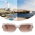 thumbnail image 4 of Gafas de sol de moda con montura pequeña, gafas de sol de moda con personalidad para tiro callejero, hechas de PC, 4 of 5