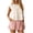 White, variant on Women’s Babydoll Tops Tiered Ruffle Round Neck Blouse Cap Sleeve Crinkle Shirt 2026 Spring Summer Solid Clothes