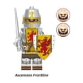 thumbnail image 2 of Toynexis 8 PCS Figuras de Acción de Caballeros Medievales Blindados en Miniatura, Juguetes de Bloques de Construcción de la Armadura del Corazón de León para Juego de Regalo Infantil, 2 of 9