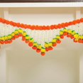 thumbnail image 3 of 5 Ft Marigold Jasmine Toran | Marigold Decorations for Pooja & Bandhanwar Diwali | Decorations for Door Mantle | Toran Door Hanging | Indian Thoranam Decorations (Pack of 1), 3 of 5