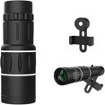 thumbnail image 1 of Telescopio monocular portátil de gran aumento, monoculares de 16 x 52 para adultos, monocular de visión más amplia de alta potencia con adaptador para teléfono inteligente, trípode, artículos para el, 1 of 7